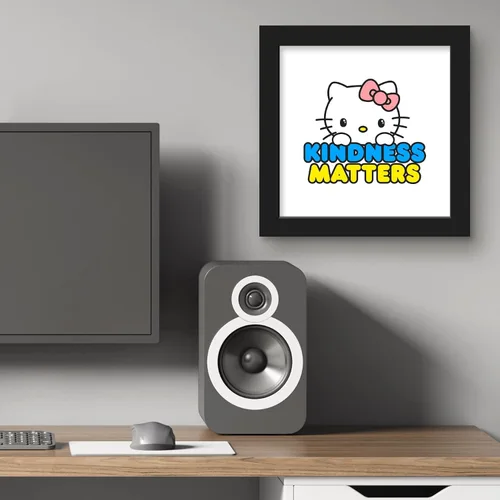 Vista 6 de Trends International Gallery Pops - Póster de pared de Hello Kitty Kindness Matters, 12 x 12 pulgadas, versión de marco negro