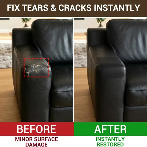 Vista 6 de Parche de reparación de cuero autoadhesivo para muebles, cinta de reparación de cuero para sofá, asiento de automóvil, silla, muebles, kit de Grano