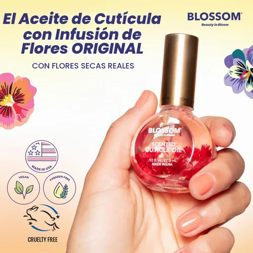 Vista 3 de Blossom Aceite de cutícula para uñas, hidratante, Biscotti de almendras