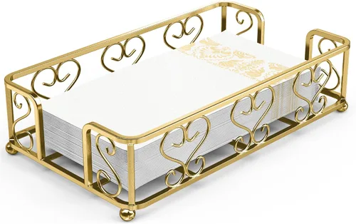 Vista 13 de Bandeja Soporte de Toallas de Invitados de Acrílico para Baño – Soporte Vertical para Toallas de Papel para Toallas de Mano Desechables, Organizador