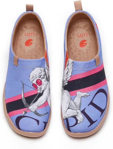 Vista 45 de UIN Mocasines casuales para mujer, de viaje, pintados, para caminar, ligeros, cómodos, de lona, tenis de moda