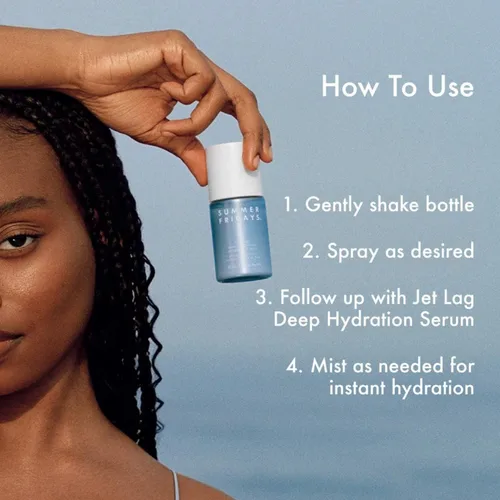 Vista 5 de Summer Fridays Jet Lag Skin Soothing Hydration Face Mist - Spray facial ultrafino e hidratante calmante para la piel, spray facial y niebla