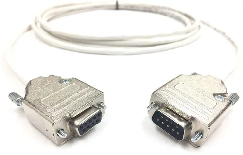 Vista 4 de Custom Cable Connection Cable serie de extensión Plenum RS232 RS232 de 1 pie DB9 macho a hembra - 22 AWG con chaqueta negra Plenum - Fabricado