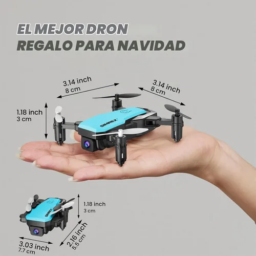 Vista 8 de SIMREX X300C Mini Drone con Cámara 720P HD FPV, Cuadricóptero a Control Remoto Plegable con Mantenimiento de Altitud, Flip 3D, Modo Sin Cabeza