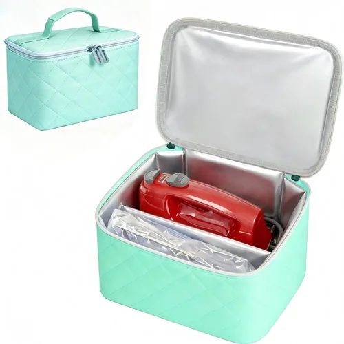 Vista 10 de Bolsa de transporte para batidora de mano digital para batidoras de mano KitchenAid 5/6/7/9 Ultra Power Speed, estuche de almacenamiento de viaje