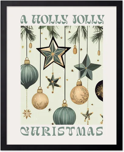 Vista 79 de Poster Master A Holly Jolly - Póster navideño, arte de invierno, diseño de pared moderno, regalo para hombres y mujeres, gran decoración para sala