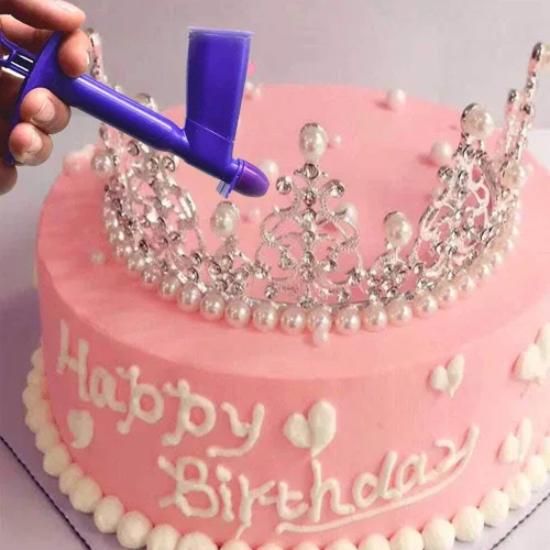 Vista 6 de Paquete de 2 aplicadores de perlas de plástico, 2 tamaños, conveniente y rápido comestible, para decoración de pasteles de fondant