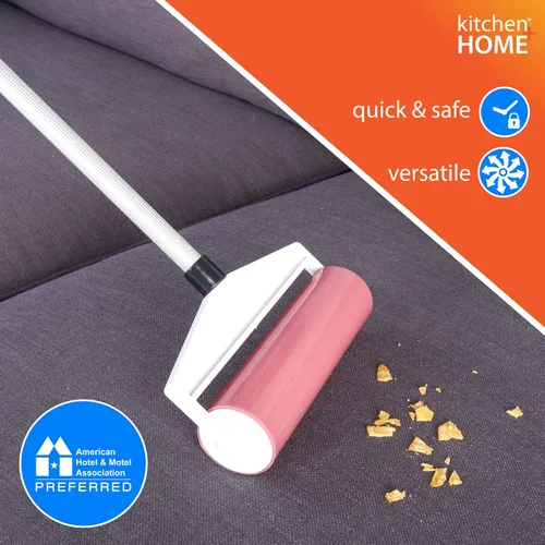 Vista 3 de Sticky Master - Rodillo de pelusas, sin cinta, lavable y reutilizable, con mango extensible