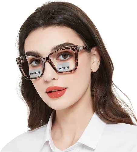 Vista 8 de Lentes de lectura bifocales para mujeres y hombres, bifocales cuadrados, con bloqueo de luz azul, lectores 1.0, 1.25, 1.5, 1.75, 2.0 a 3.0, 3.5