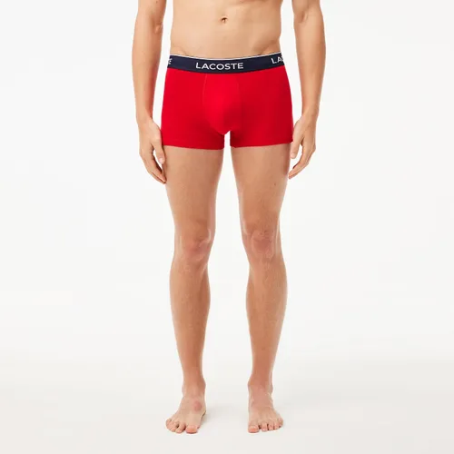 Vista 7 de Lacoste Traje de baño de algodón elástico tricolor para hombre, paquete de 3