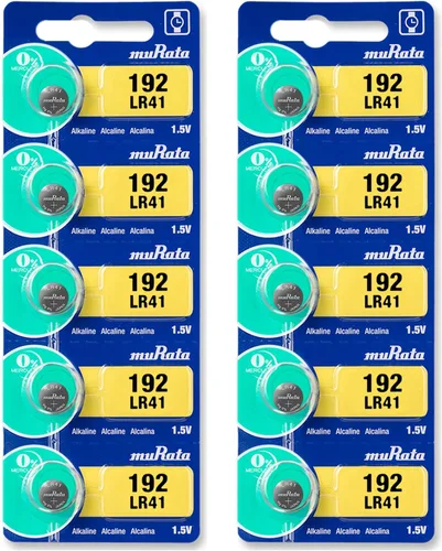 Vista 8 de Murata Batería LR41 AG3 392A 1.55V Pila de Botón Alcalina (5 Baterías)
