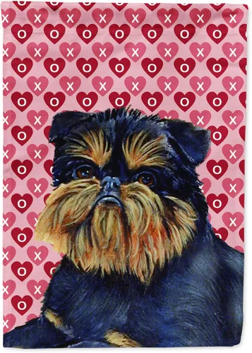 Vista 209 de Caroline's Treasures SS4484GF Bandera de jardín con diseño de bulldog inglés y corazones para el Día de San Valentín, bandera decorativa para patio