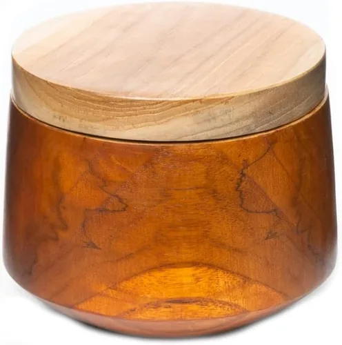 Vista 12 de Rainforest Bowls Juego de 4 cuencos de madera de Mushiwan de borde redondeado de Java con tapa, 4 pulgadas de diámetro, apto para el calor