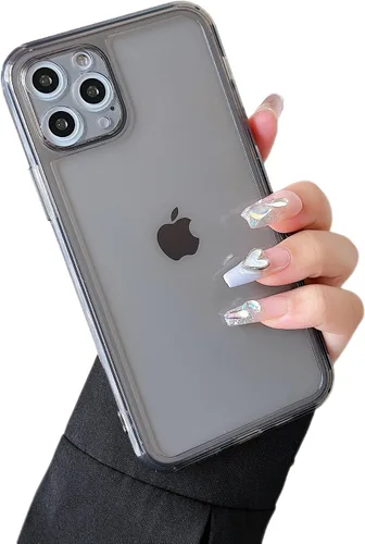 Vista 19 de ZTOFERA Funda para iPhone 7/8/SE 5.5 pulgadas, linda funda de silicona suave transparente con parachoques retro de color transparente a prueba