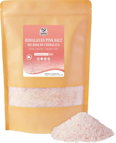 Vista 11 de 52USA - Sal rosa del Himalaya gruesa, sal marina rosa del Himalaya, grano grueso, 2 libras, sal del Himalaya, sal rosa, sal de roca para recambio