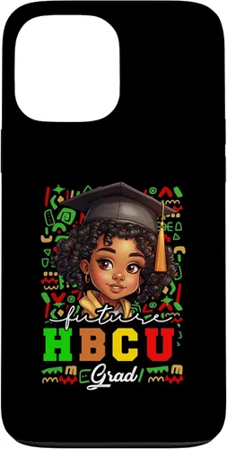 Vista 24 de Future HBCU Grad Black Girl Kids Graduation HBCU College Case for iPhone 16