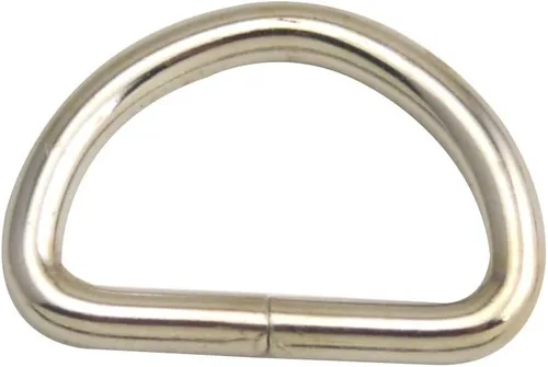 Vista 10 de Wuuycoky Silvery D Rings Buckles D-ring Non-welded For Webbing Strapping 0.5" / 0.6" / 0.8" / 1" / 1.25" / 1.5" / 2" Optional