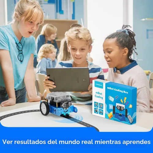 Vista 4 de Makeblock Kit de robot mBot con caja de codificación de arañazos + paquete de complemento de robot servo