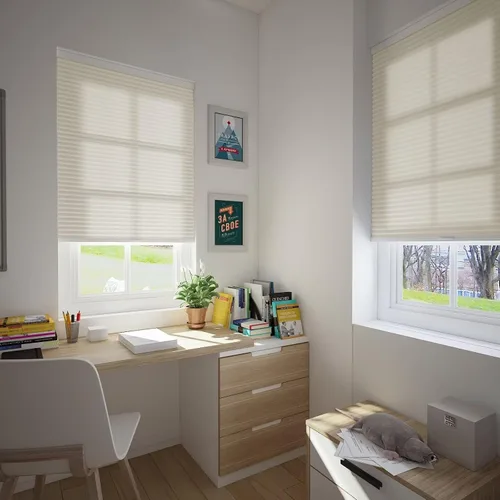 Vista 6 de Changshade - Persianas Celulares con Filtrado de Luz sin Cordones para Ventanas Puertas, con Forma de Panal, Aislamiento Térmico, Cancelación
