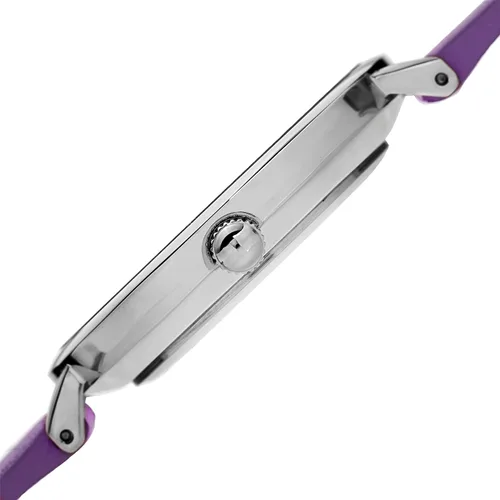 Vista 3 de August Steiner Reloj de pulsera de piel de nobuk con movimiento de cuarzo para mujer, AS8187