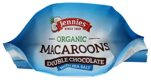 Vista 5 de Jennies Macarrones orgánicos doble chocolate con sal marina, sin gluten, sin OMG, sin cacahuete, 5.25 onzas (paquete de 6)