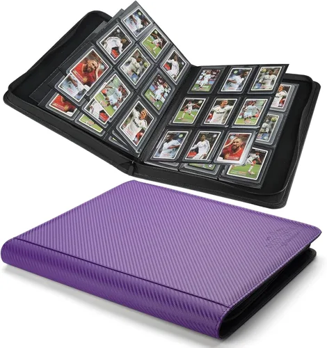 Vista 35 de Carpeta Toploader CARDBINDER, Estuches Duros Toploader, Fundas de 4 Bolsillos para hasta 128 Tarjetas. Carpeta de Tarjetas Toploader con Fundas