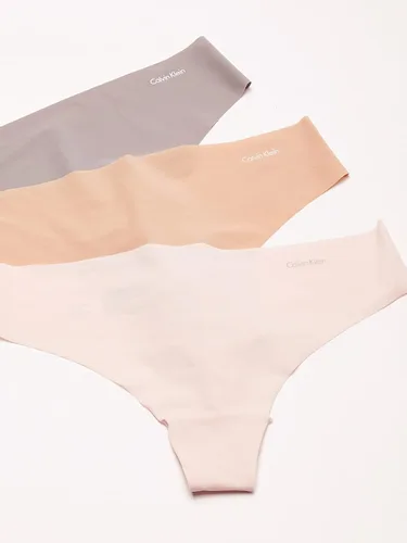 Vista 3 de Calvin Klein Ropa interior para mujer paquete de 3 tangas invisibles
