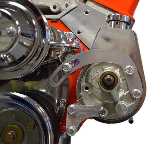 Vista 8 de SBC, billet ajustable, soporte de bomba de dirección, LWP 350 Small Block Chevy 551522