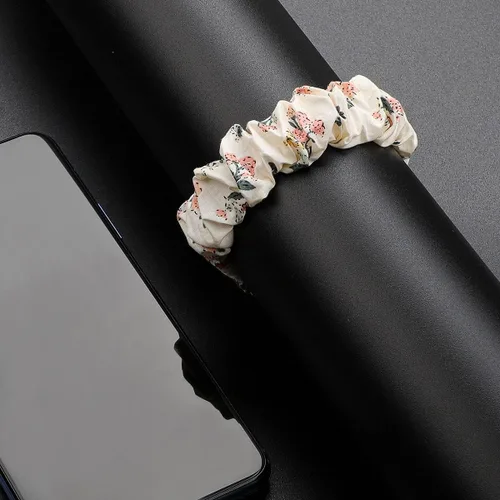 Vista 5 de Correas elásticas compatibles con Fitbit Luxe Bands, pulsera elástica de tela suave de repuesto para Fitbit Luxe Fitness Tracker, pequeña/grande
