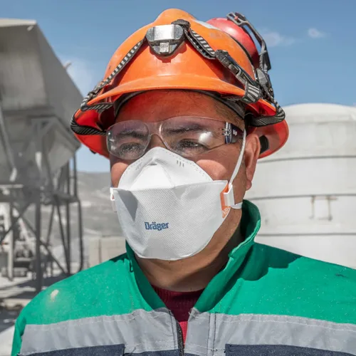 Vista 8 de Dräger X-plore 1950 N95 respirator mask NIOSH-approved respirator mask for construction, DIY, home improvement