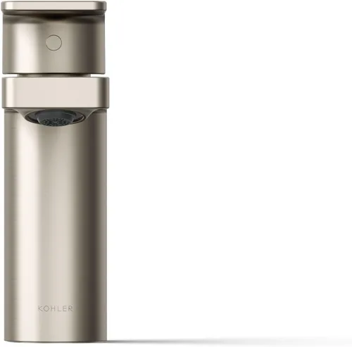 Vista 9 de Kohler 23472-4-BN Parallel® - Grifo para lavabo de baño con mango único, 1.2 gpm, níquel cepillado vibrante