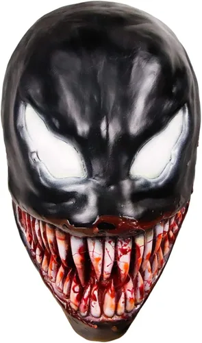 Vista 2 de Waylike Máscara de látex para disfraz de cosplay de goma para máscara de Halloween