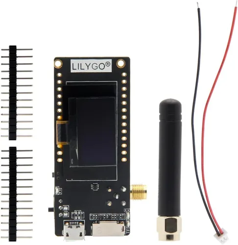 Vista 6 de LILYGO LoRa32 433Mhz ESP32 Placa de Desarrollo OLED 0.96 Pulgadas Tarjeta SD BLE WiFi Módulo TTGO