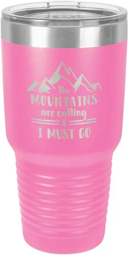 Vista 14 de Las motos están llamando y tengo que ir grabado 30 oz vaso de acero con recubrimiento de polvo grabado láser taza de viaje de camello polar sin BPA