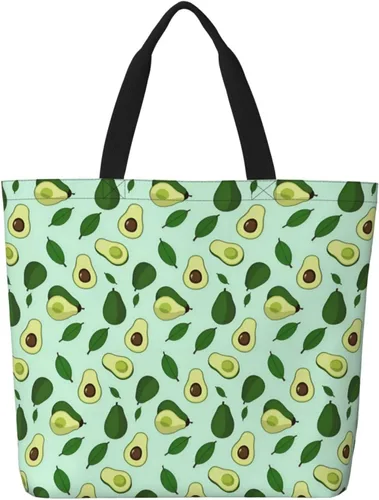 Vista 36 de Famame Canvas Tote Bag Large Women Casual Shoulder Bag Handbag Reusable Multipurpose Shopping Grocery Bag