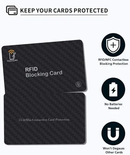 Vista 7 de Bloqueo RFID TimesKey, 2 pzas, Minimalista