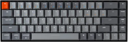 Vista 10 de Keychron K6 Teclado mecánico inalámbrico intercambiable con Bluetooth 5.1/cable para juegos, retroiluminación LED RGB compacta de 68 teclas