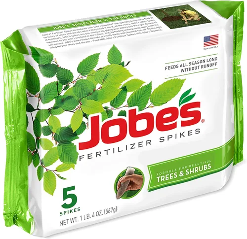 Vista 19 de Espinas fertilizadoras para hoja perenne de Jobe’s 13-3-4 fertilizante con tiempo de liberación para junípero, ciprés y todos los otros árboles