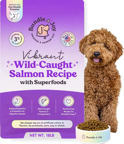 Vista 10 de Bundle x Joy Golden Probiotic - Comida seca para perros con probiótico dorado, pollo, bolsa de 4 lb, croquetas para adultos con pollo libre