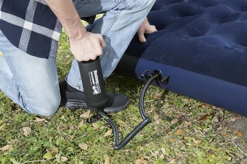 Vista 8 de Pavillo Airbed - Colchón de aire para acampar al aire libre, inflado rápido, azul, tamaño Queen