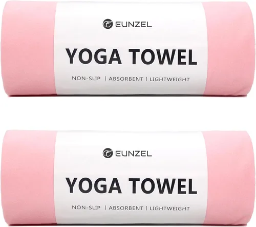 Vista 10 de Eunzel Toalla de yoga caliente antideslizante para esterilla de yoga, toalla absorbente de sudor para yoga caliente, pilates y entrenamiento, 72 x