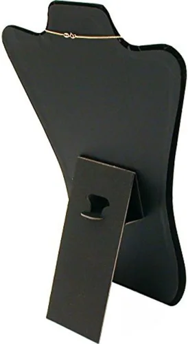 Vista 3 de Bonito nuevo caballete de exhibición de joyería de collar de terciopelo negro 14" H