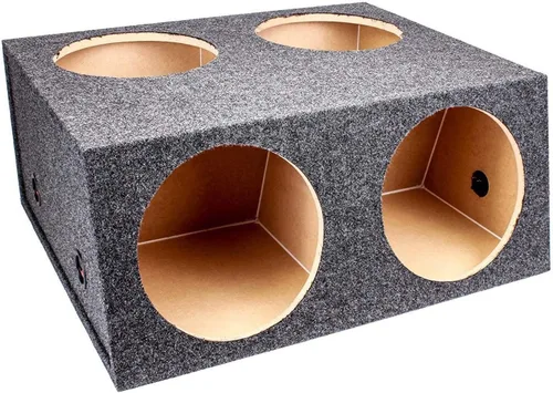Vista 2 de Q Power Caja de altavoz dividida sellada de 4 agujeros de 12 pulgadas (2 unidades)