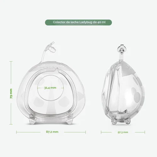 Vista 6 de haakaa - Colector de leche Ladybug de 40 ml, copa de lactancia portátil, cubierta suave, recipiente de leche materna, extractor portátil de leche