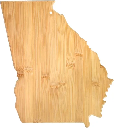Vista 46 de Tabla para cortar y servir modelo Alabama de Totally Bamboo, de bambú 100%, para cocina y entretenimiento, Alabama, Marrón