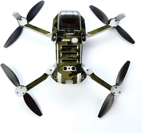 Vista 3 de MightySkins Skin para DJI Mavic Mini Drone Quadcopter portátil - Camuflaje verde Cubierta protectora de vinilo duradera y única Fácil