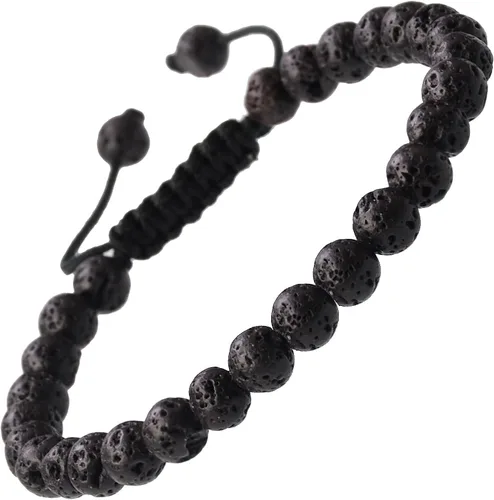 Vista 71 de MASSIVE BEADS - Pulseras ajustables unisex de cuentas de cristal de piedras preciosas con poder curativo natural, de macramé Piedras de 7 chakras