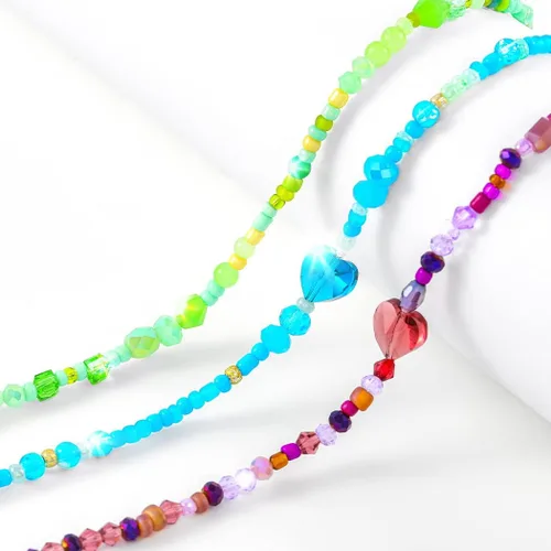 Vista 6 de ELABEST Brillantes grandes cuentas africanas de la cintura del vientre de la cadena de la cintura playa 3PCS cintura joyería cuerpo accesorios