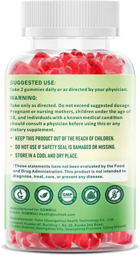 Vista 9 de L - Gomitas de tirosina de 1000 mg para niños y adultos