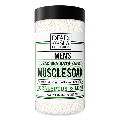 Vista 9 de Dead Sea Collection Sales de baño para hombres con aceite de madera de ámbar – baño de recuperación muscular – Sal pura del mar muerto para hombre